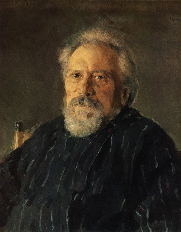 Nikolaj Leskov in un ritratto di Valentin Serov