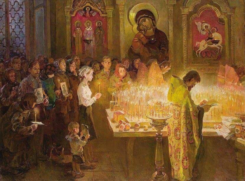 Risultati immagini per icone del sabato dei defunti nella chiesa ortodossa