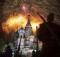 Fireworks explode over Red Square during Victory Day celebrations in Moscow