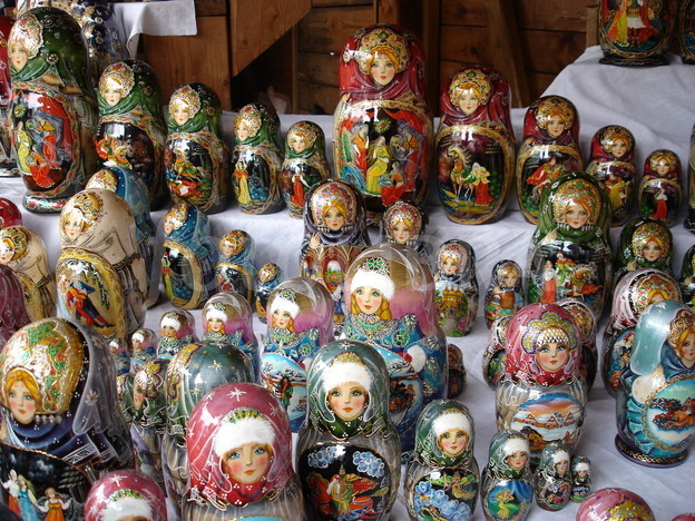 Russian Matryoshka Dolls. Moscow