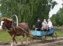 Se sei in viaggio con carretto e cavallo, puoi dare un passaggio anche ai tuoi parrocchiani